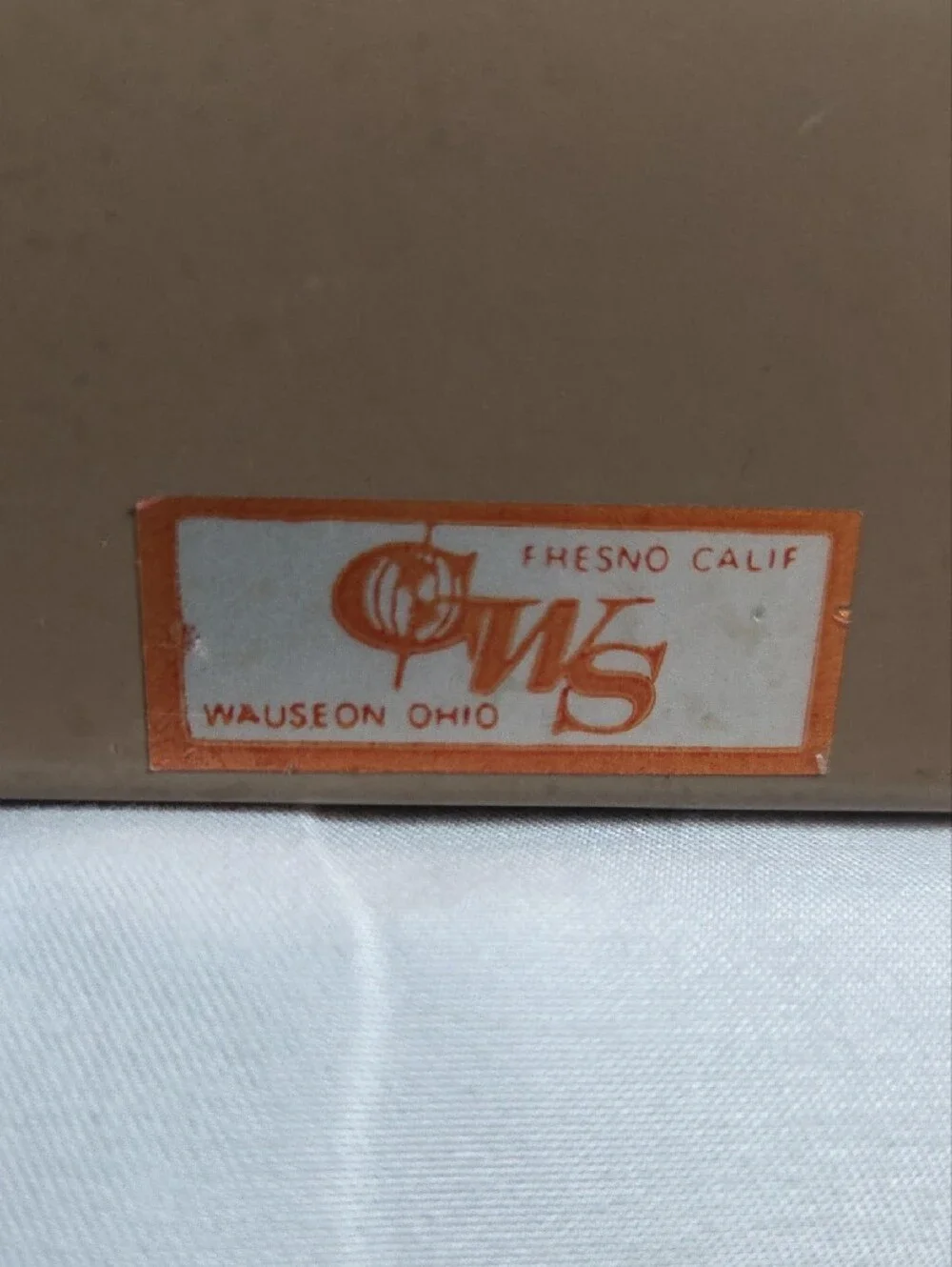 Vintage Metal Business Card File .